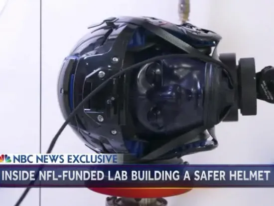 Inside NFL funded lab designing safer helmets